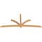 Ekena Millwork Davenport Timber Gable Bracket, Western Red Cedar, 108"W x 49"H x 3 1/2"D x 3 1/2"F, 11/12 Pitch GBW108X49X0404DAV00SWR - alternate 3
